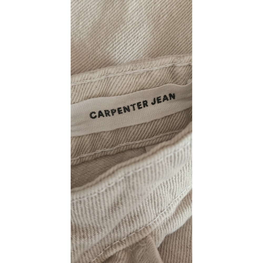 COTTON: ON woman size 0 carpenter jean beige - Picture 6 of 9
